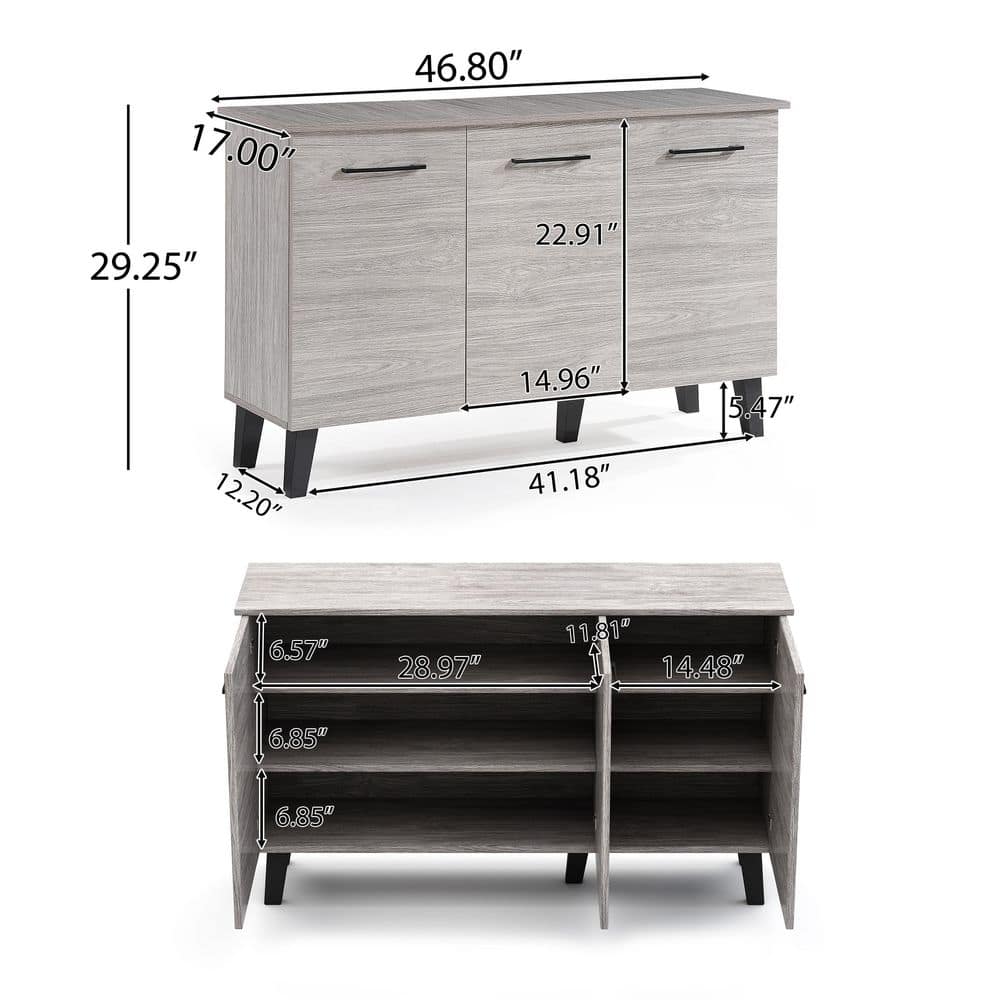  Multi Function Cabinet In Grey