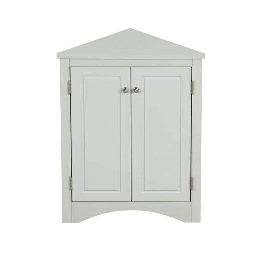  Grey Triangle Bathroom Storage Cabinet With Adjustable Shelves Freestanding Floor Cabinet For Home Kitchen