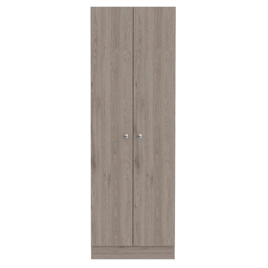  23.60 In. W X 11.80 In. D X 71.10 In. H Gray Particle Board Freestanding Linen Cabinet W/5-Shelves In Light Gray