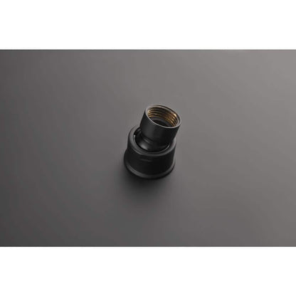  1-Spray Patterns 2.5 GPM Ceiling Mount Fixed Shower Head In Matte Black