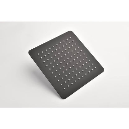  1-Spray Patterns 2.5 GPM 0 In. Ceiling Mount Fixed Shower Head In Matte Black