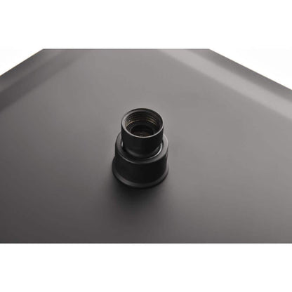  1-Spray Patterns 2.5 GPM 0 In. Ceiling Mount Fixed Shower Head In Matte Black