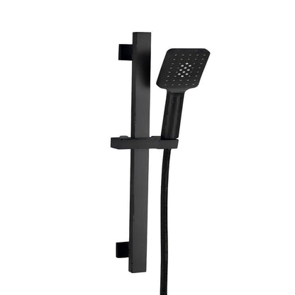  3-Spray Wall Mount Handheld Shower Head 1.8 GPM In Matte Black