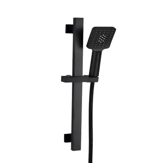  3-Spray Wall Mount Handheld Shower Head 1.8 GPM In Matte Black