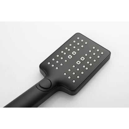  3-Spray Wall Mount Handheld Shower Head 1.8 GPM In Matte Black