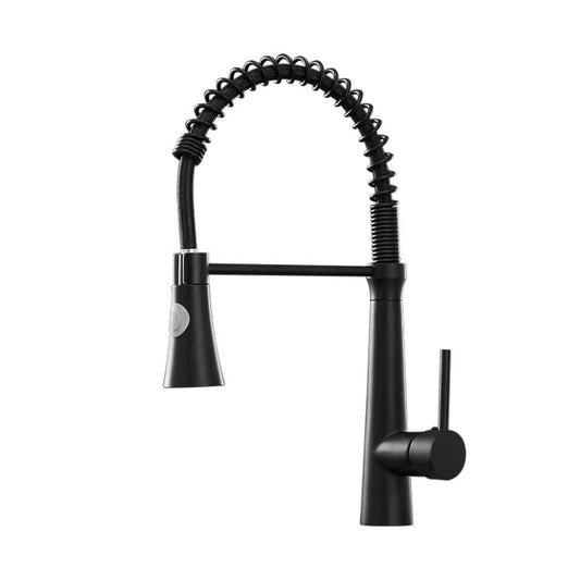  Single Handle No Sensor Pull Down Sprayer Kitchen Faucet In Matte Black