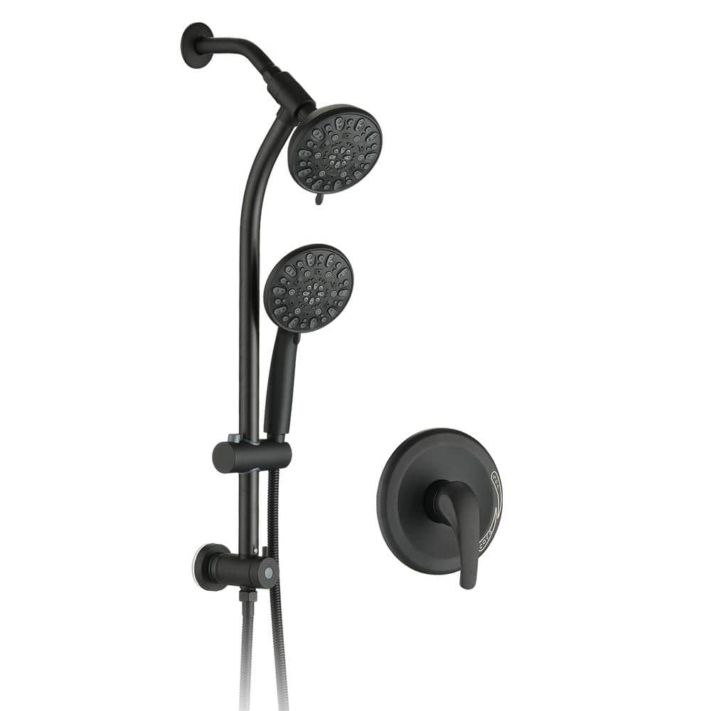  Single-Handle Claw Foot Tub Faucet With Hand Shower InMatte Black