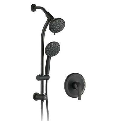  Single-Handle Claw Foot Tub Faucet With Hand Shower InMatte Black