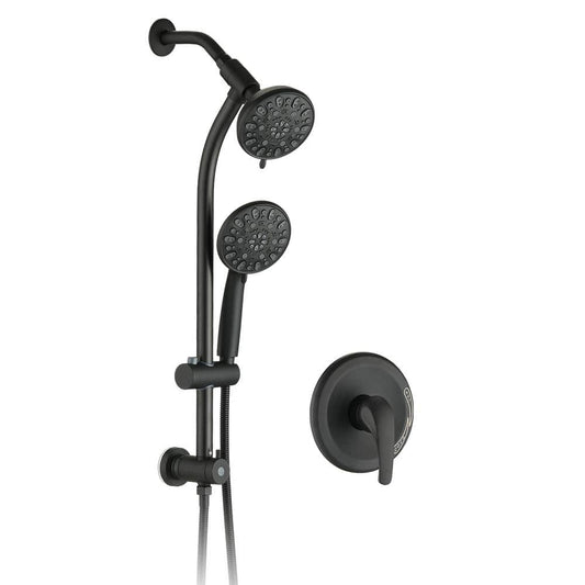  Single-Handle Claw Foot Tub Faucet With Hand Shower InMatte Black
