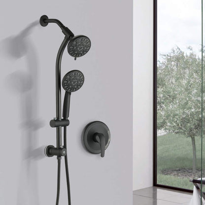  Single-Handle Claw Foot Tub Faucet With Hand Shower InMatte Black
