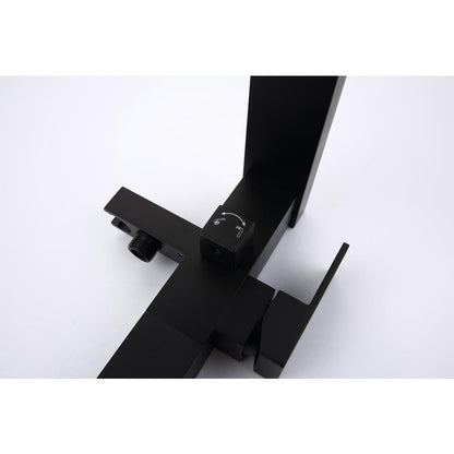  Single-Handle Claw Foot Freestanding Tub Faucet In Matte Black