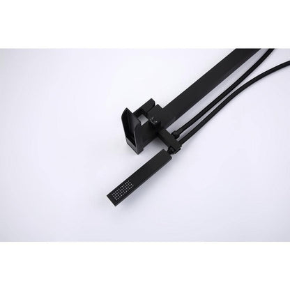  Single-Handle Claw Foot Freestanding Tub Faucet In Matte Black