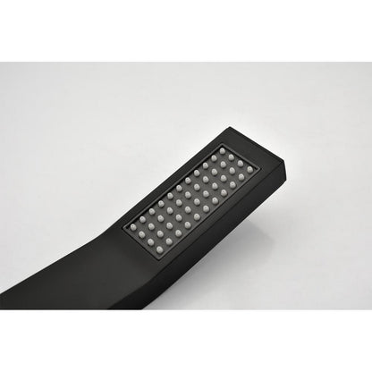 Dual 2-Spray Patterns Ceiling Mount Fixed And Handheld Shower Head 2 GPM In Matte Black