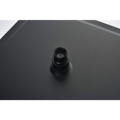  1-Spray Patterns With 2.5 GPM 0 In Ceiling Mount Rain Fixed Shower Head In Matte Black