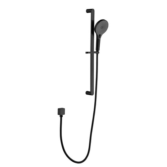 3-Spray Patters Wall Mount Handheld Shower Head 2.5 GPM In Matte Black
