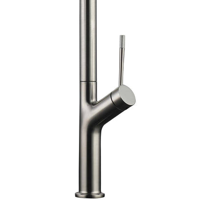  Single Handle Pull Down Sprayer Kitchen Faucet In Nickel