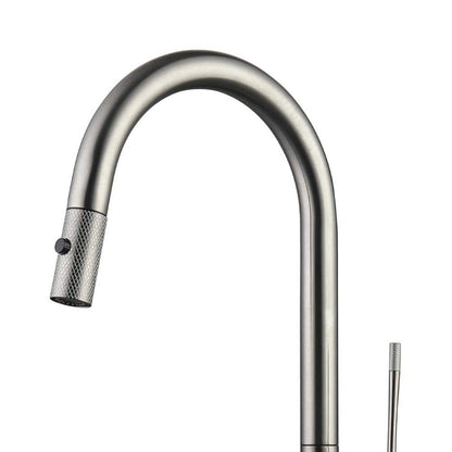  Single Handle Pull Down Sprayer Kitchen Faucet In Nickel