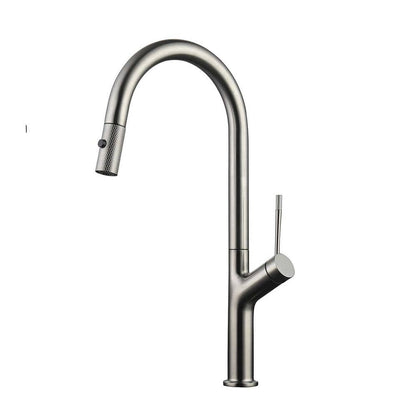  Single Handle Pull Down Sprayer Kitchen Faucet In Nickel