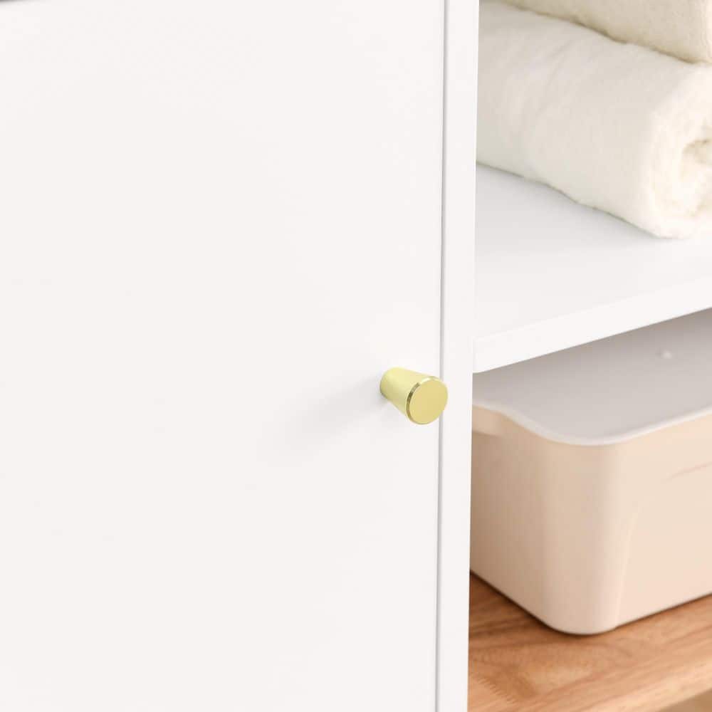  Colorblocking Storage Cabinet: Versatile Solid-Wood-Base Piece For Every Room In White