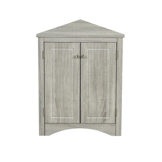  Oak Triangle Bathroom Storage Cabinet With Adjustable Shelves Freestanding Floor Cabinet For Home Kitchen
