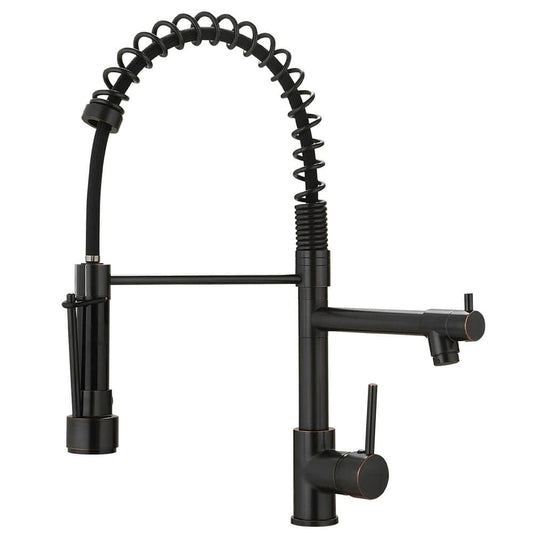  Commercial Kitchen Faucet With Pull Down Sprayer, Single Handle Single Lever Kitchen Sink Faucet