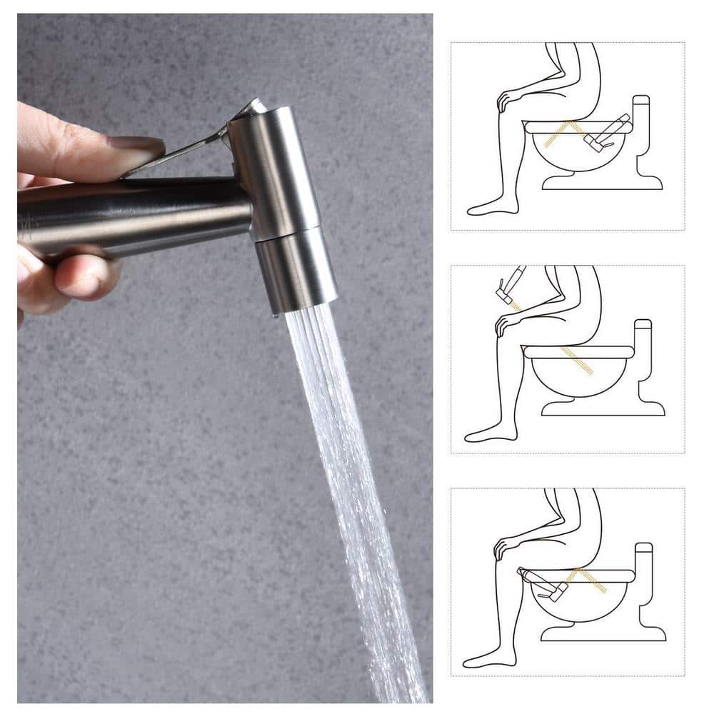  Single Bidet Faucet With Handle In Silver
