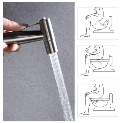  Single Bidet Faucet With Handle In Silver