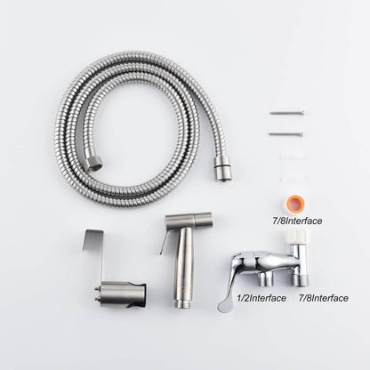  Single Bidet Faucet With Handle In Silver