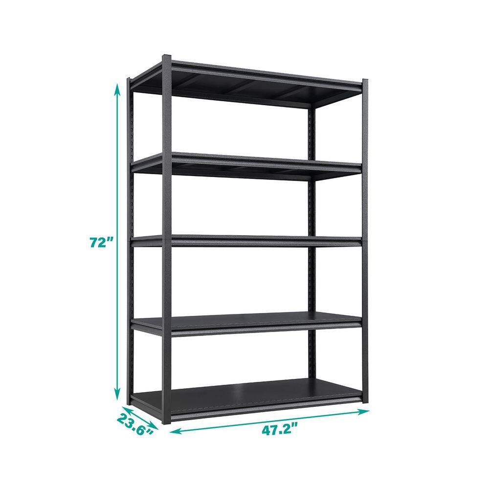  6-Tier Adjustable Wire Shelving Unit (48x18x72 In., Silver)