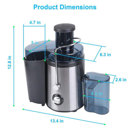  2-Speed Centrifugal Juicer: 1000W, 17 Oz. Cup, 54 Oz .Pulp Collector And 3.6 In. Chute