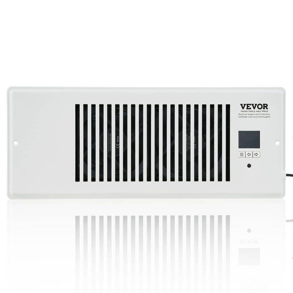  4 Ft.x12ft. Register Booster Fan: Quiet, Remote/Thermostat-Controlled, Adjustable Speed In White