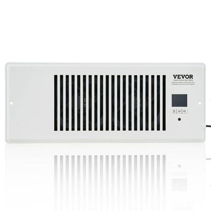  4 Ft.x12ft. Register Booster Fan: Quiet, Remote/Thermostat-Controlled, Adjustable Speed In White