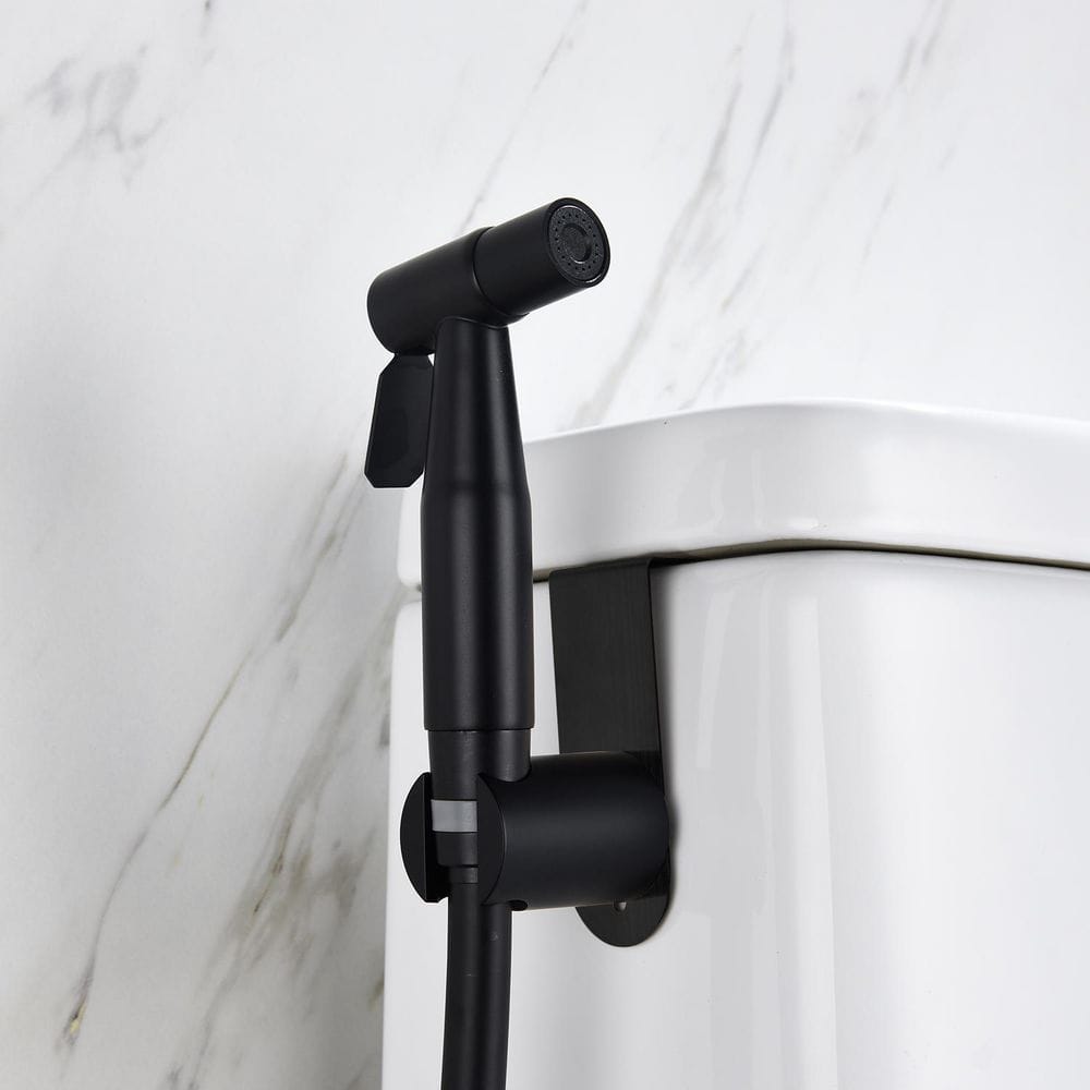 Bidet Sprayer For Toilet Bidet Attachment Handheld Cloth Diaper Sprayer In Black