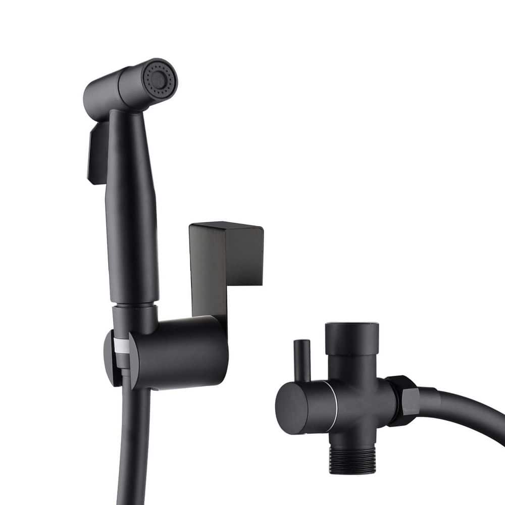  Bidet Sprayer For Toilet Bidet Attachment Handheld Cloth Diaper Sprayer In Black