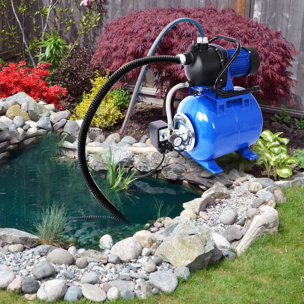  1.6 HP Shallow Well Pump With Pressure Tank-Garden/Irrigation Pump, Automatic Water Booster For Home/Lawn/Farm