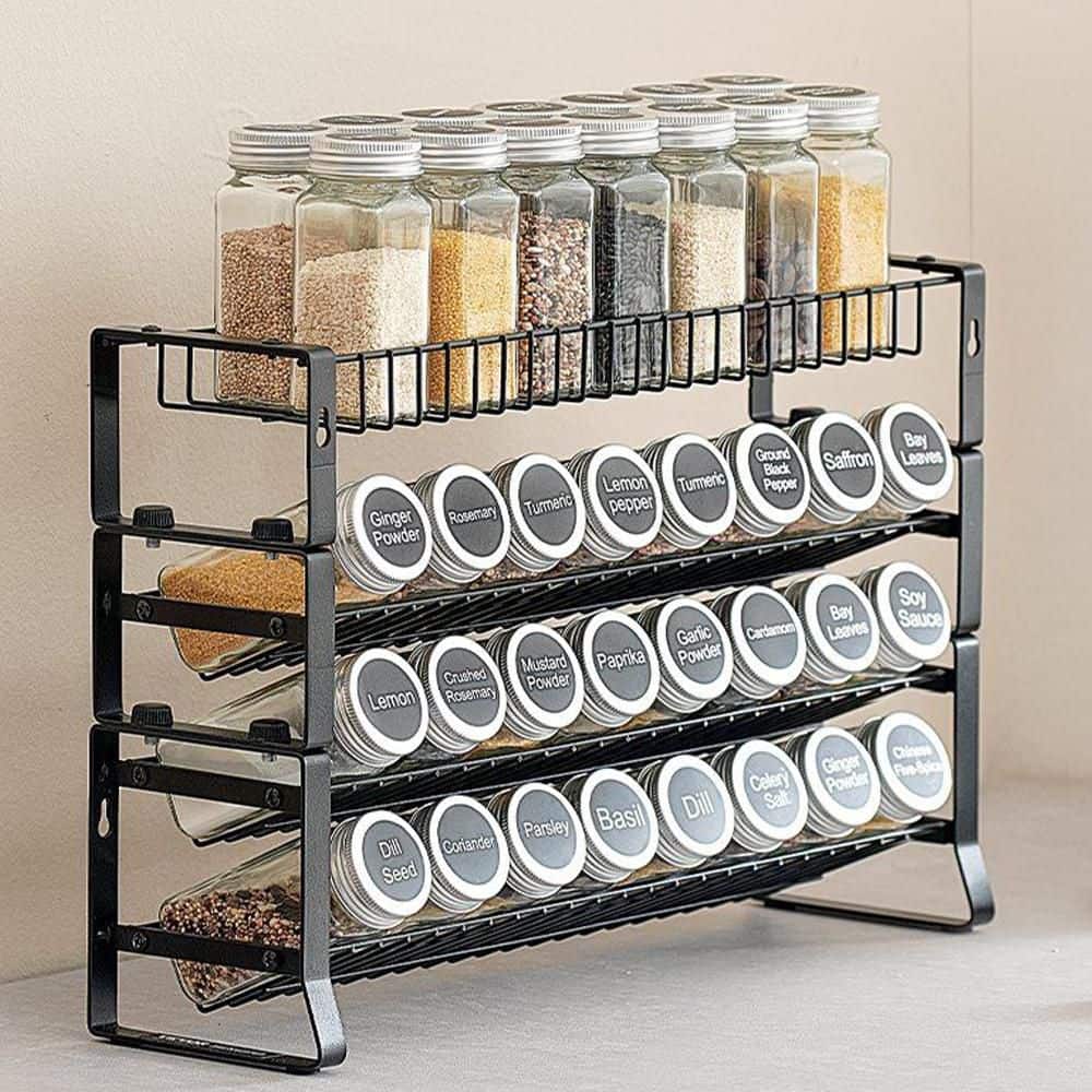  Spice Rack Organizer For Cabinet Kitchen Countertop Seasoning Organizer 18 X 11 In.