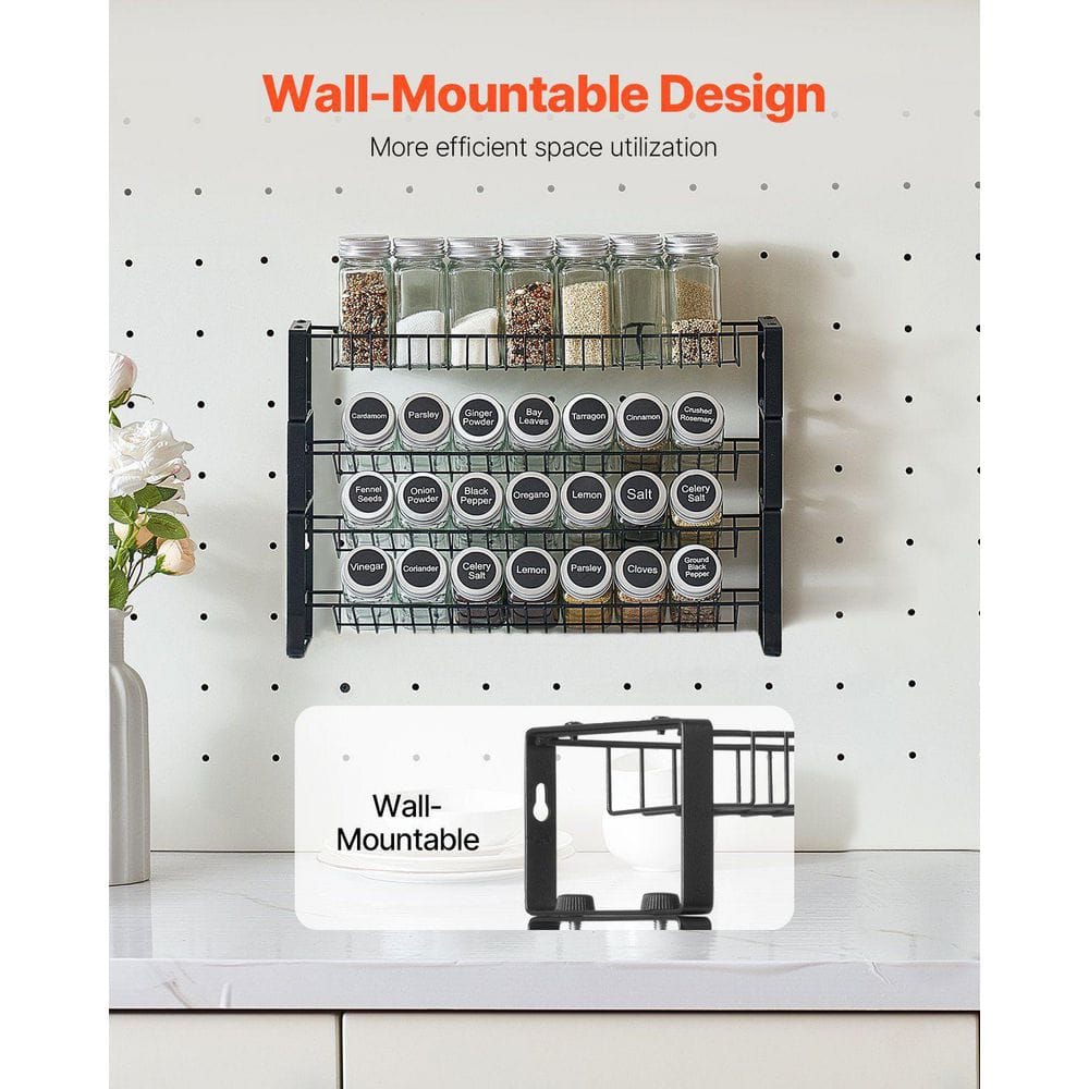  Spice Rack Organizer For Cabinet Kitchen Countertop Seasoning Organizer 18 X 11 In.