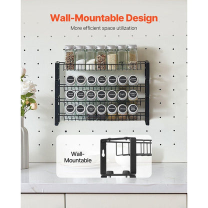  Spice Rack Organizer For Cabinet Kitchen Countertop Seasoning Organizer 18 X 11 In.
