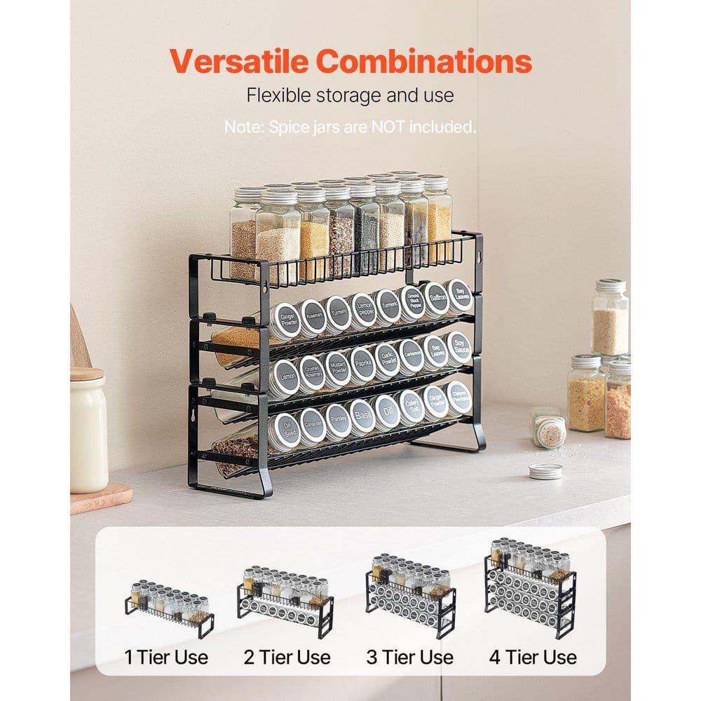  Spice Rack Organizer For Cabinet Kitchen Countertop Seasoning Organizer 18 X 11 In.