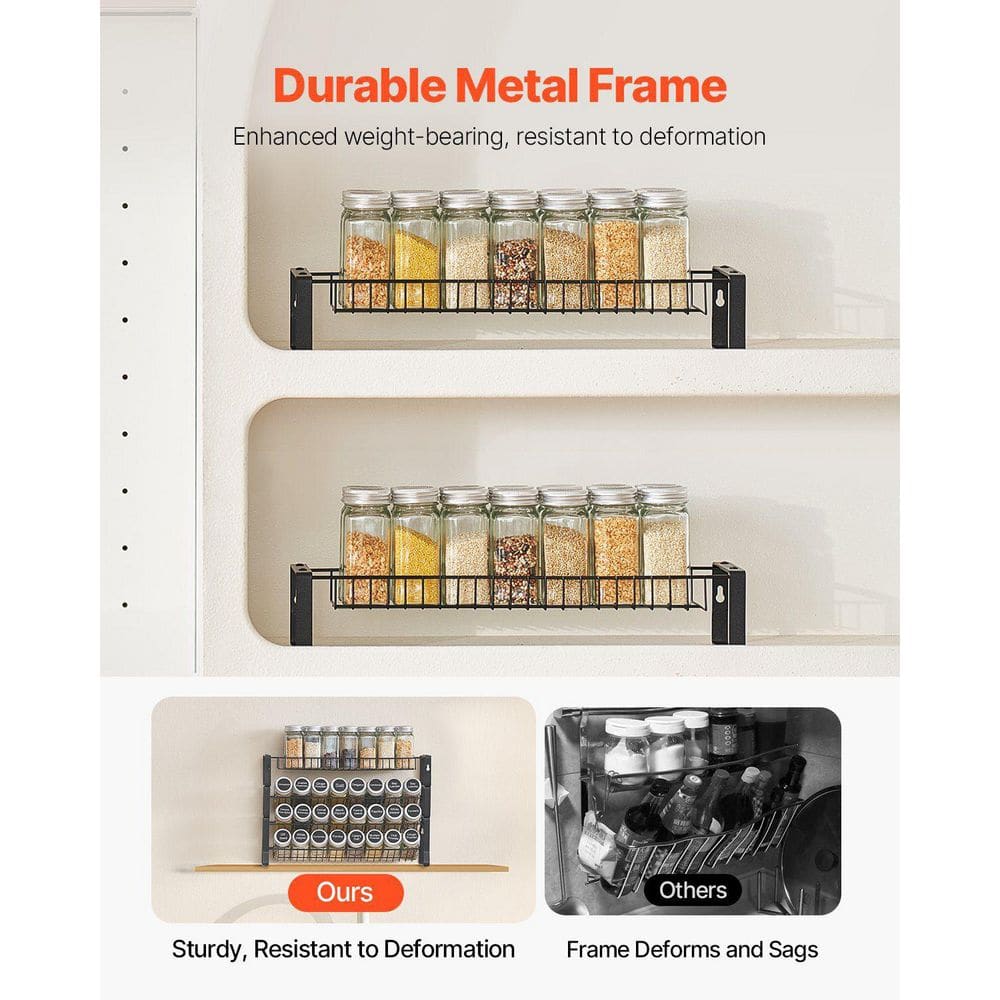  Spice Rack Organizer For Cabinet Kitchen Countertop Seasoning Organizer 18 X 11 In.