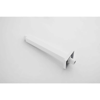  1-Spray Patterns 2.5 GPM Ceiling Mount Fixed Shower Head In White