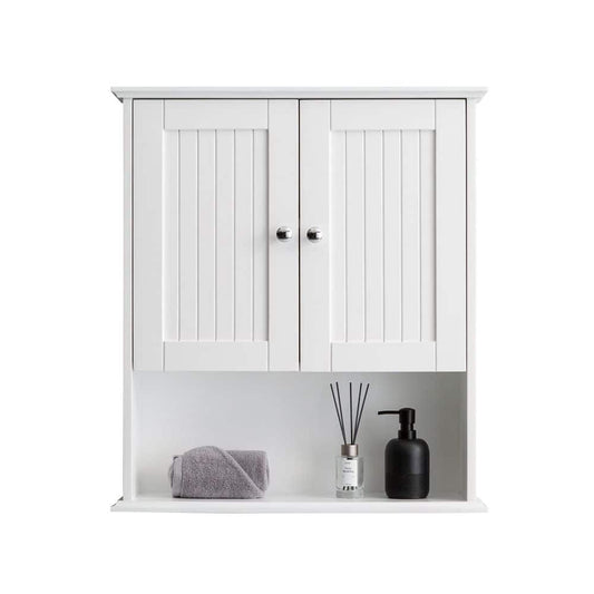  29.50 In. W X 26.20 In. D X 7.90 In. H Bathroom Storage Wall Cabinet In White