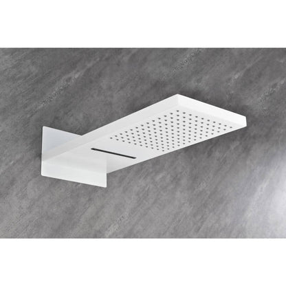  Wall Mounted Waterfall Rain Shower System With 3 Body Sprays And Handheld Shower