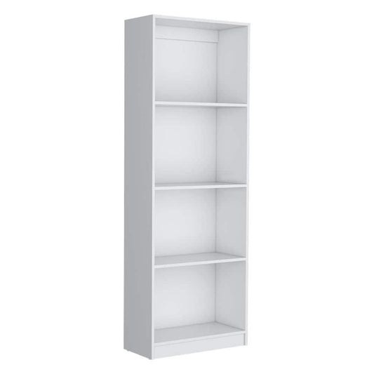  24.70 In. W X 11.70 In. D X 71.10 In. H White Wood Freestanding Linen Cabinet W/4-Shelves In White