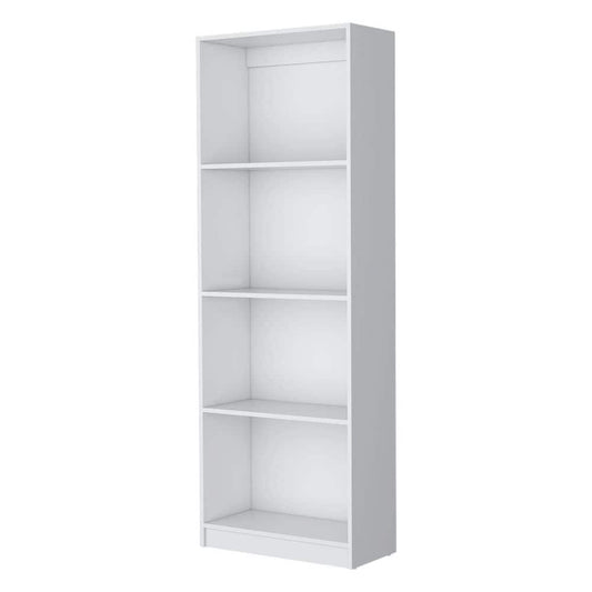  71.10 In. W X 24.70 In. D X 71.10 In. H White Wood Freestanding Linen Cabinet With 4-Storage Shelves In White