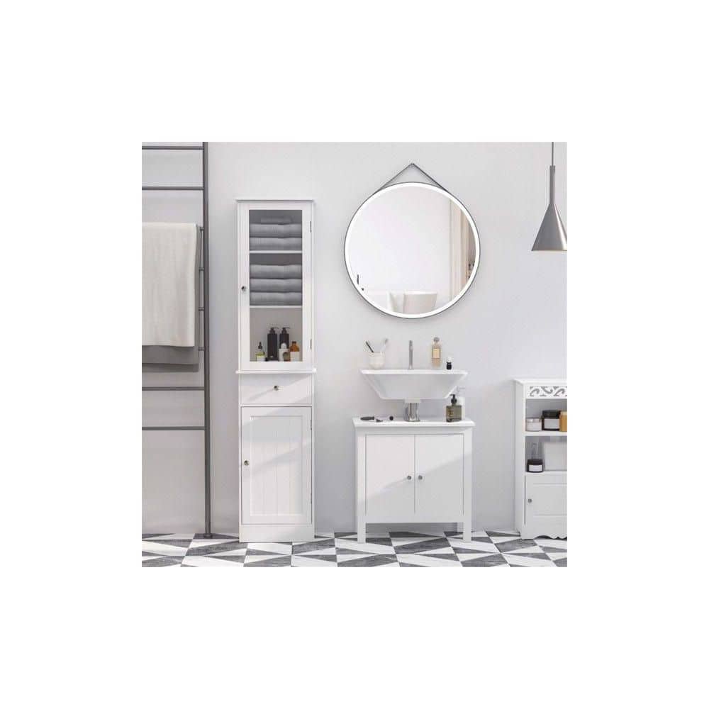  Bathroom Storage Cabinet In White