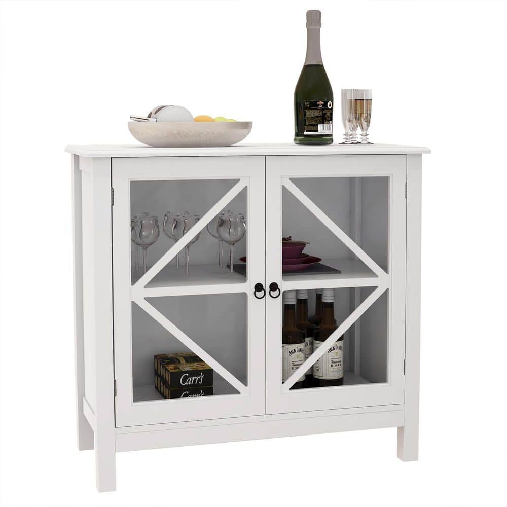  Kitchen Cabinet With Double Glass Doors