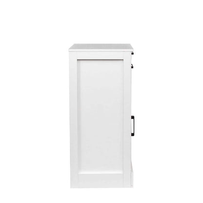  White Color Modular Wine Bar Cabinet Buffet Cabinet