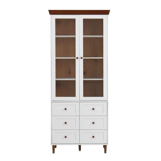  White MDF Display And Storage Cabinet: Ideal For Kitchen And Living Room